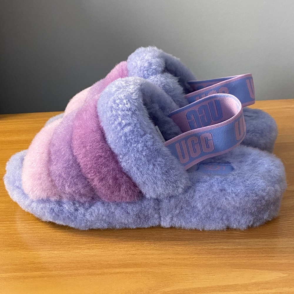 UGG Multicolor Fluffy Slippers